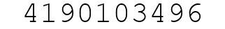 Number 4190103496.