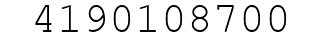 Number 4190108700.