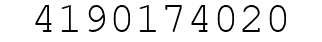 Number 4190174020.