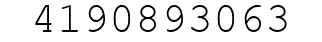 Number 4190893063.
