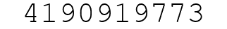 Number 4190919773.
