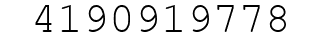 Number 4190919778.
