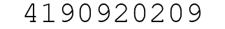 Number 4190920209.