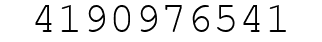 Number 4190976541.