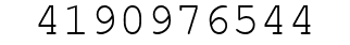 Number 4190976544.