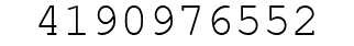Number 4190976552.