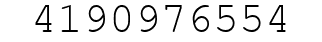 Number 4190976554.