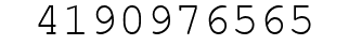 Number 4190976565.
