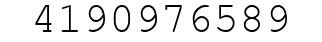 Number 4190976589.