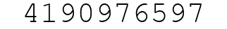 Number 4190976597.