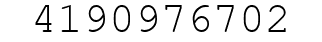 Number 4190976702.