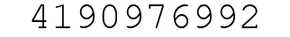Number 4190976992.