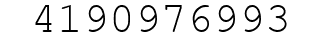 Number 4190976993.