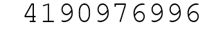Number 4190976996.