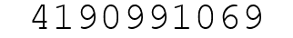 Number 4190991069.