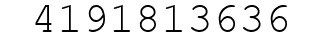 Number 4191813636.