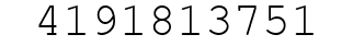 Number 4191813751.