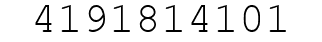 Number 4191814101.