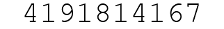 Number 4191814167.