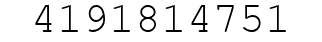 Number 4191814751.
