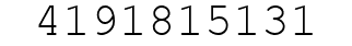 Number 4191815131.