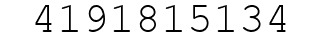 Number 4191815134.