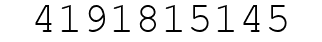 Number 4191815145.