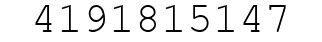 Number 4191815147.