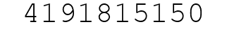 Number 4191815150.
