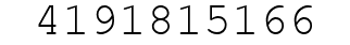 Number 4191815166.