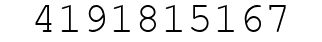 Number 4191815167.