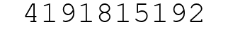 Number 4191815192.