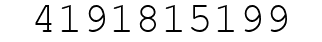 Number 4191815199.