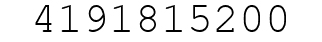 Number 4191815200.