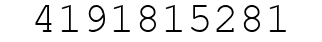 Number 4191815281.