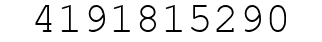 Number 4191815290.