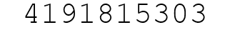 Number 4191815303.