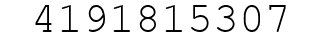 Number 4191815307.