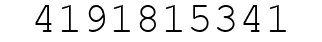 Number 4191815341.