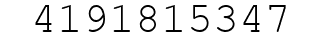 Number 4191815347.