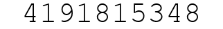 Number 4191815348.