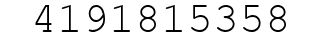Number 4191815358.
