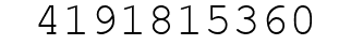 Number 4191815360.