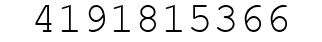 Number 4191815366.
