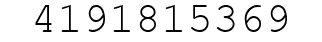 Number 4191815369.