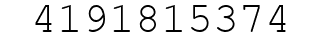 Number 4191815374.