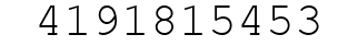Number 4191815453.