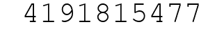 Number 4191815477.