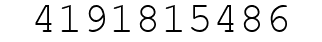 Number 4191815486.