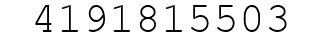 Number 4191815503.